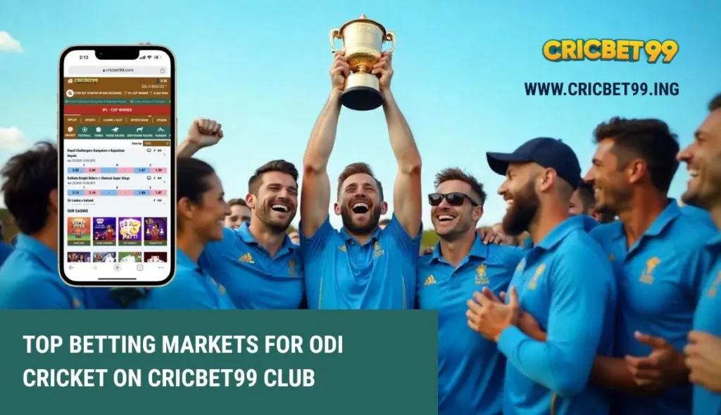Top Betting Markets for ODI Cricket on Cricbet99 Club