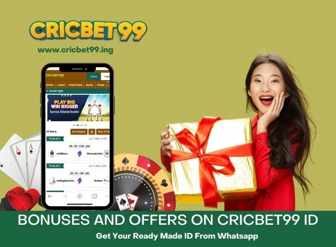 Bonuses and Offers on Cricbet99 ID