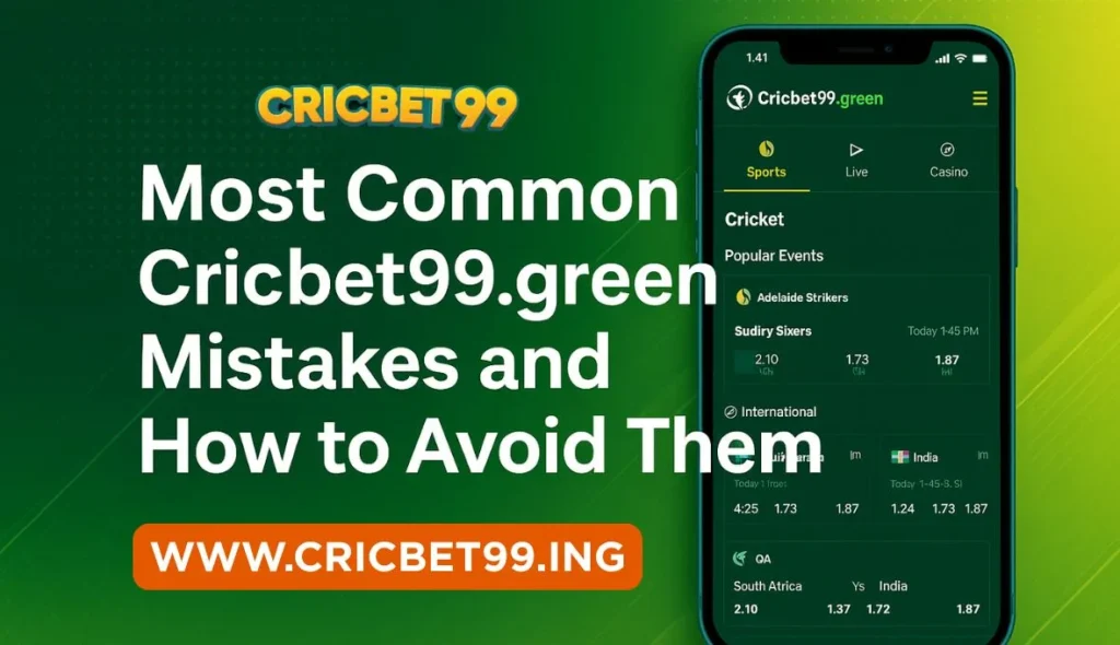 Most Common Cricbet99 Green Mistakes and How to Avoid Them