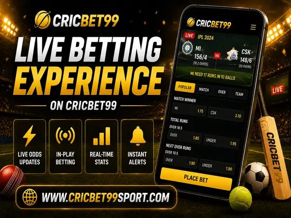 Live Betting Experience on Cricbet99