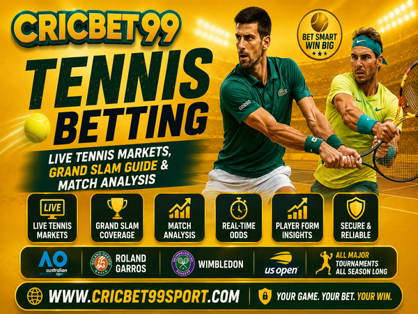 Cricbet99 Tennis Betting – Live Tennis Markets, Grand Slam Guide & Match Analysis